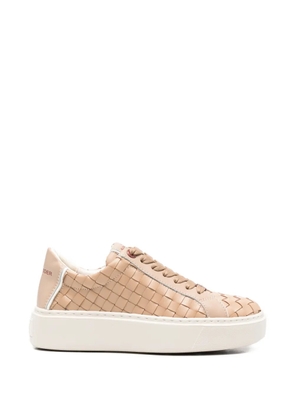 Alexander Smith woven leather sneakers - Neutrals