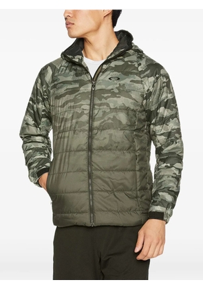 Oakley camouflage-print quilted jacket - Green