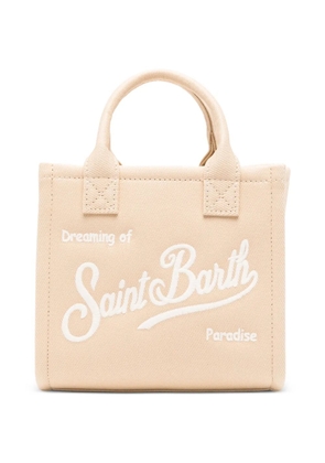 MC2 Saint Barth Vanity logo-embroidered tote bag - Neutrals