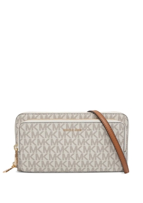Michael Michael Kors Jet Set logo-print cross body bag - Neutrals