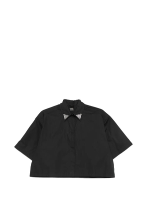 PINKO embroidered-collar shirt - Black