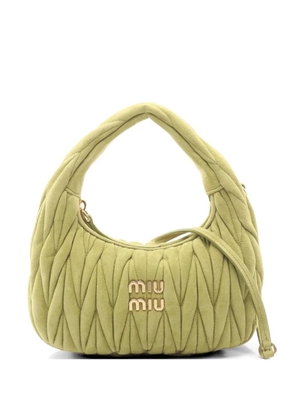 Miu Miu Pre-Owned 2020s Wonder Matelassé tote bag - Green