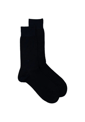 Zegna logo-print mid-calf socks - Blue