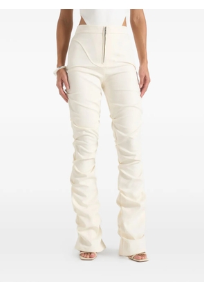 Manière De Voir Caroline ruched-detail trousers - Neutrals