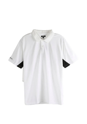 Malbon Golf Evergreen Paneled Performance Pique polo shirt - White