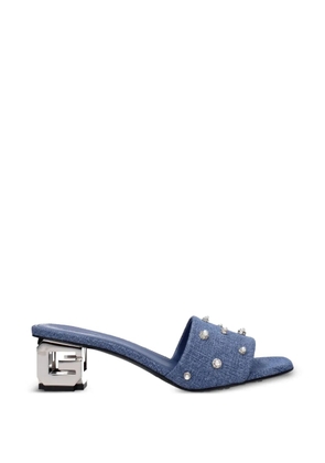Givenchy G Cube stud-embellished heeled sandals - Blue