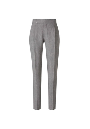 Scabal pleated side-adjuster trousers - Grey
