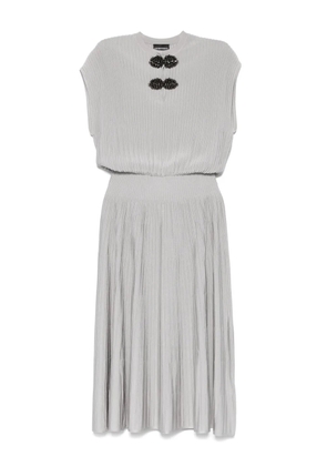 Emporio Armani embellished mini dress - Grey