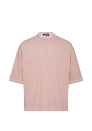 Comme des Garçons Homme contrast-stitch T-shirt - Pink