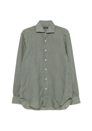 Barba curved-hem shirt - Green
