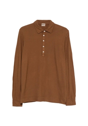 Massimo Alba Raya long-sleeves polo shirt - Brown