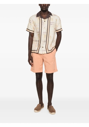 Berwich pocket pleated shorts - Orange