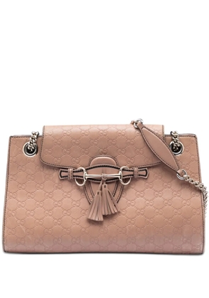 Gucci Pre-Owned 2016-2026 Large Guccissima Emily shoulder bag - Brown