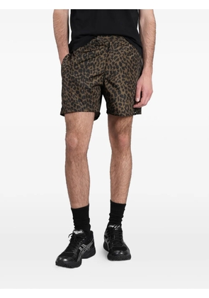 ASPESI leopard-print swim shorts - Brown