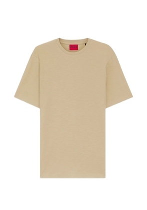HUGO slub-texture short-sleeve T-shirt - Neutrals