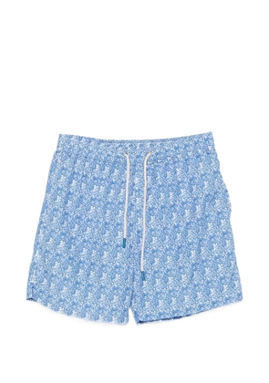 FeFè coral-print swim shorts - Blue