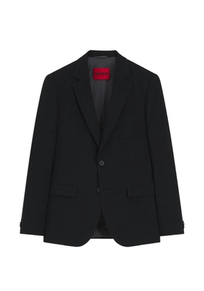 HUGO single-breasted notched-lapels blazer - Black