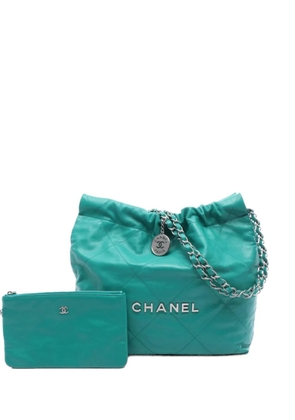 CHANEL Pre-Owned 2021s Chanel 22 quilted shoulder bag - Green