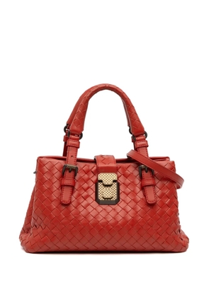 Bottega Veneta Pre-Owned 2012-2025 Mini Nappa Intrecciato Roma satchel - Red