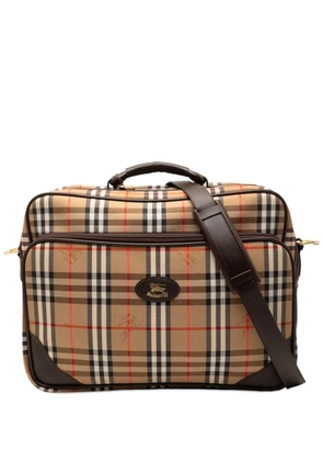 Burberry Pre-Owned 20th Century Haymarket Check Canvas Briefcase travel bag - Neutrals