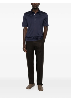 Zegna short-sleeve polo shirt - Blue