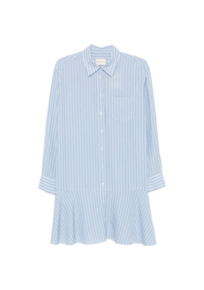 Gant vertical-stripe dropped-waist mini dress - Blue