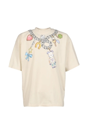 EGONlab. Bearbrick-print cotton T-shirt - Neutrals