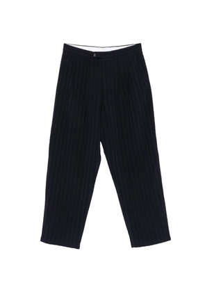 LC23 pinstripe-pattern pleated trousers - Blue