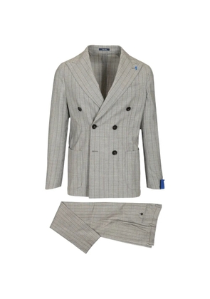Guarinucci pinstripe double-breasted suit - Grey