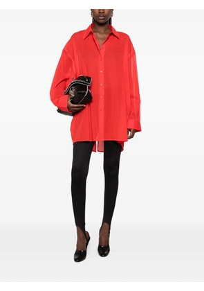 The Frankie Shop Melia open-back shirt - Red