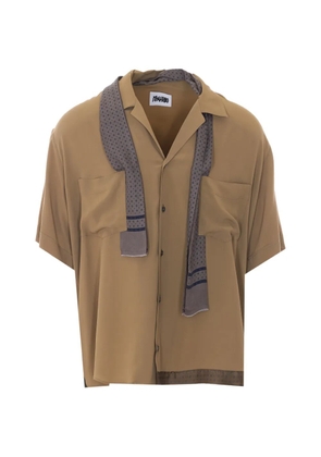 Magliano Pasolini scarf-detail shirt - Neutrals