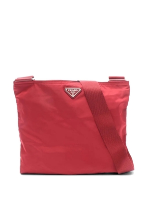 Prada Pre-Owned 2000s triangle-logo crossbody bag - Red