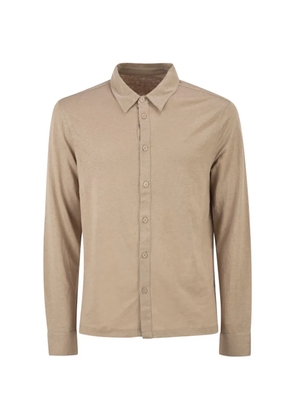 Majestic Filatures stretch-linen shirt - Neutrals