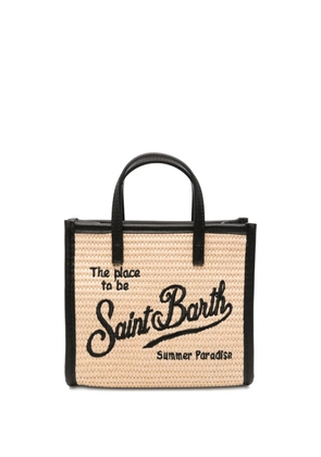 MC2 Saint Barth mini Vanity straw tote bag - Neutrals