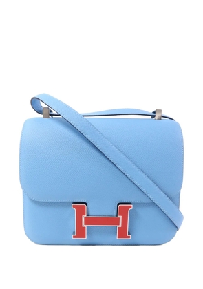 Hermès Pre-Owned 2019 24 Constance Epsom leather shoulder bag - Blue
