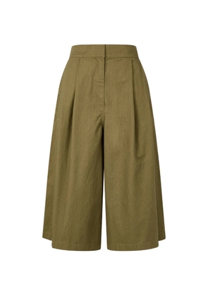 TOMBOY pleated elasticated-waist trousers - Green