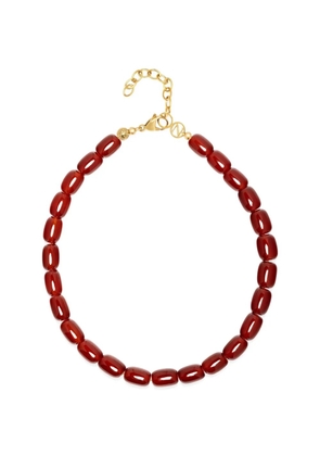 Nialaya Jewelry beaded agate necklace - Gold