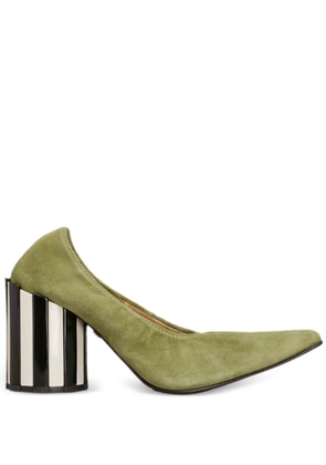 AMI Paris round heel point-toe pumps - Green