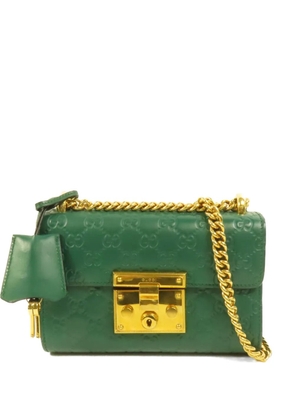 Gucci Pre-Owned GG Padlock chain shoulder bag - Green