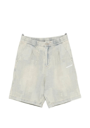 ACUPUNCTURE 1993 jacquard-patterned logo-print shorts - Neutrals