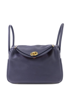 Hermès Pre-Owned Lindy leather tote bag - Blue