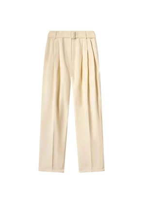 CO COLLECTION belted pleated trousers - Neutrals