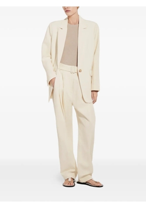 CO COLLECTION belted pleated trousers - Neutrals