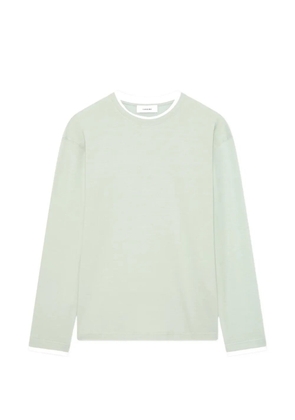Lardini cut-edge long-sleeve T-shirt - Green