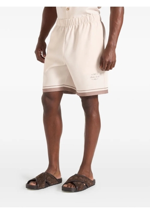 Manière De Voir Sean Baroque contrast-panel shorts - Neutrals
