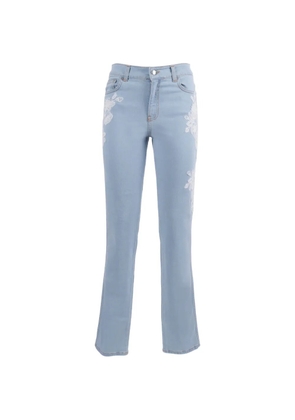 Ermanno Scervino lace-patch jeans - Blue