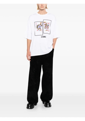 LES HOMMES printed T-shirt - White
