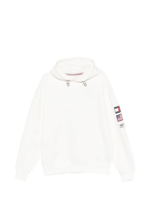 Tommy Hilfiger logo-patch hoodie - White