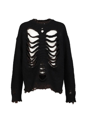 Doublet distressed-effect sweater - Black