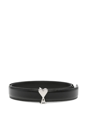 AMI Paris Ami de Coeur buckle belt - Black